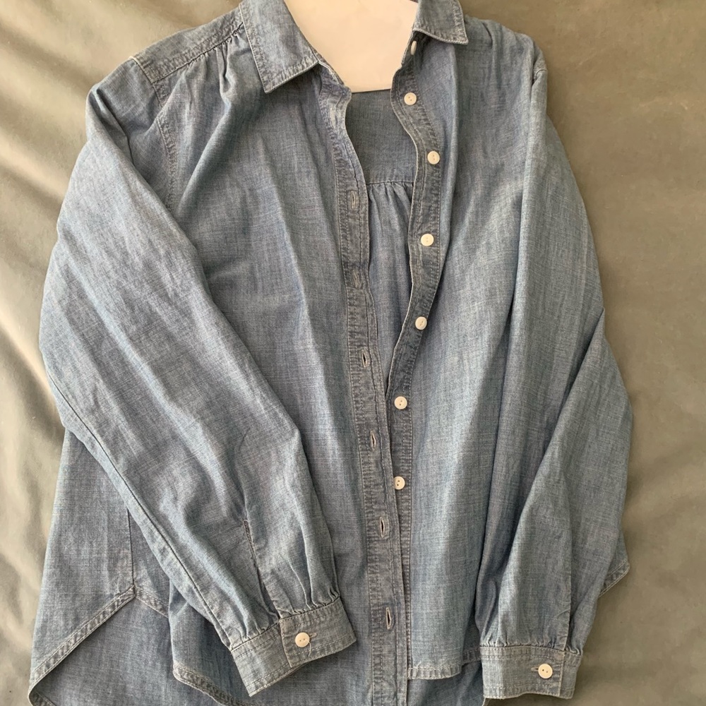 J. Crew Chambray Shirt Size 4